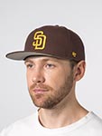 Бейсболка 47 BRAND арт. B-SRS21WBP-BWA San Diego Padres MLB (коричневый)